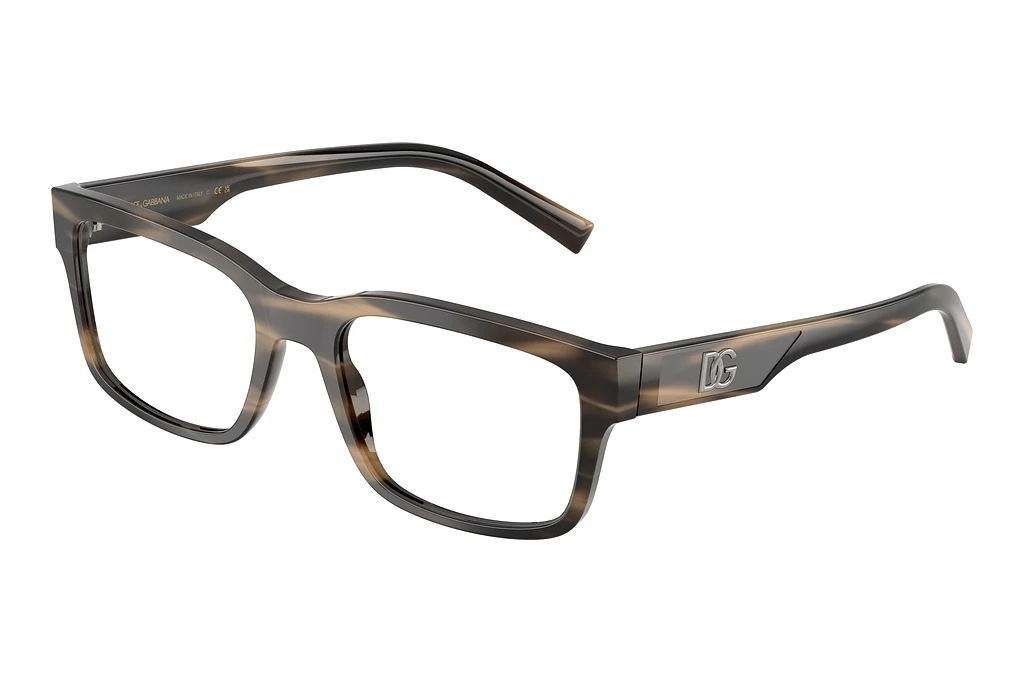 Dolce & Gabbana   DG3352 3200 Striped Tobacco