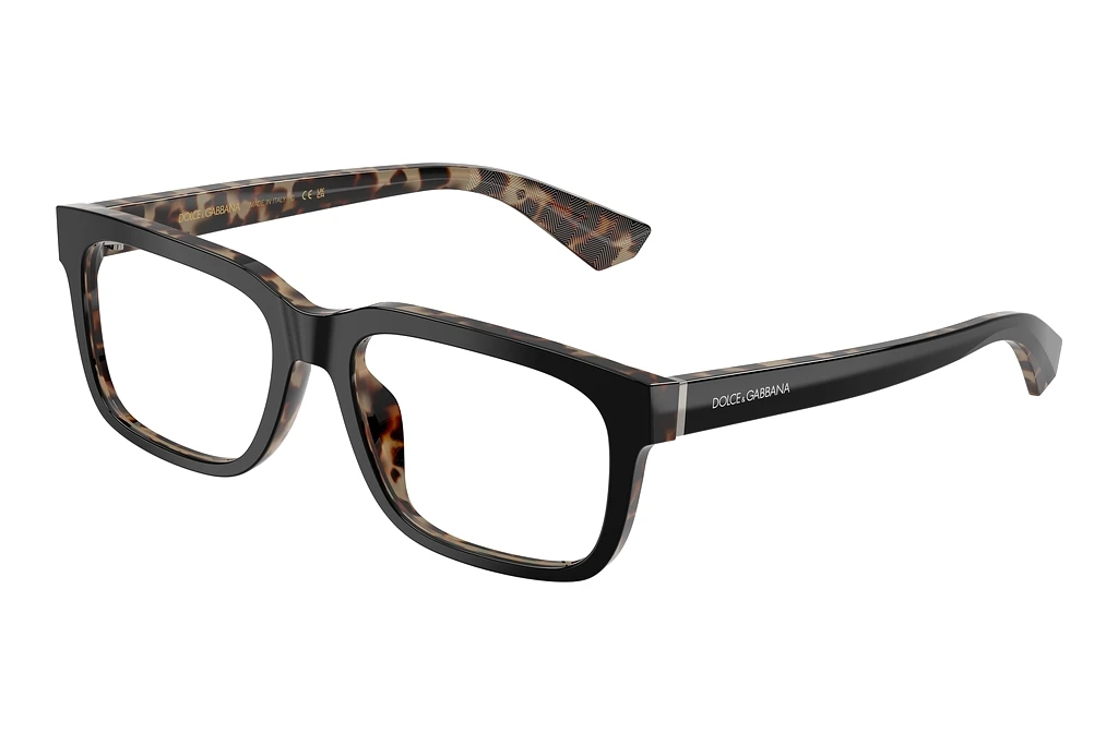 Dolce & Gabbana   DG3432 3417 Black On Red Havana