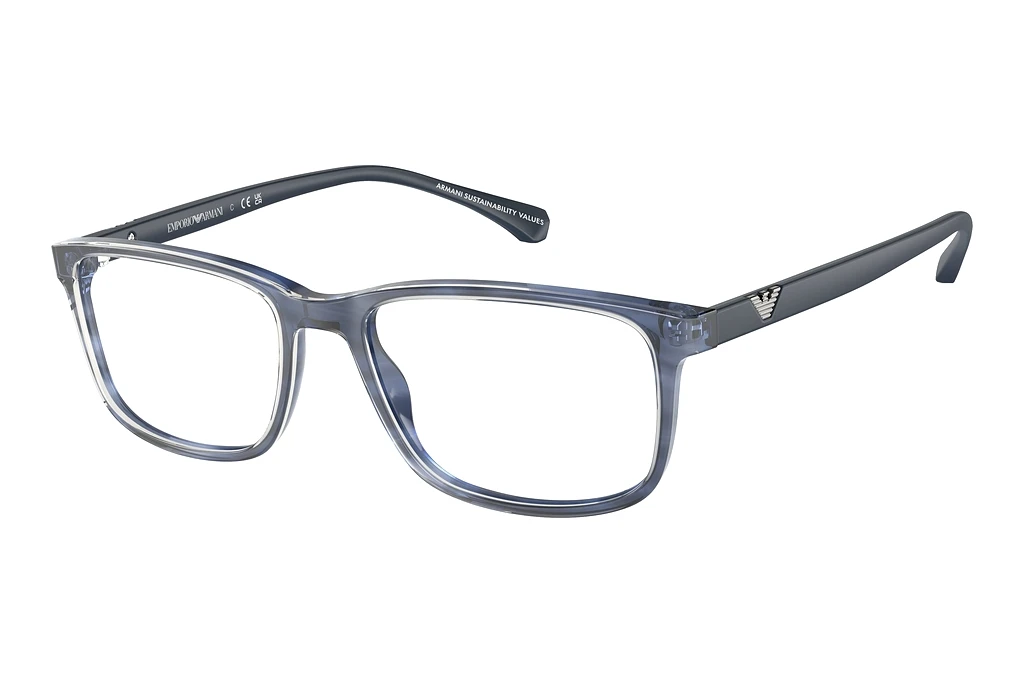 Emporio Armani   EA3098 6054 Shiny Striped Blue