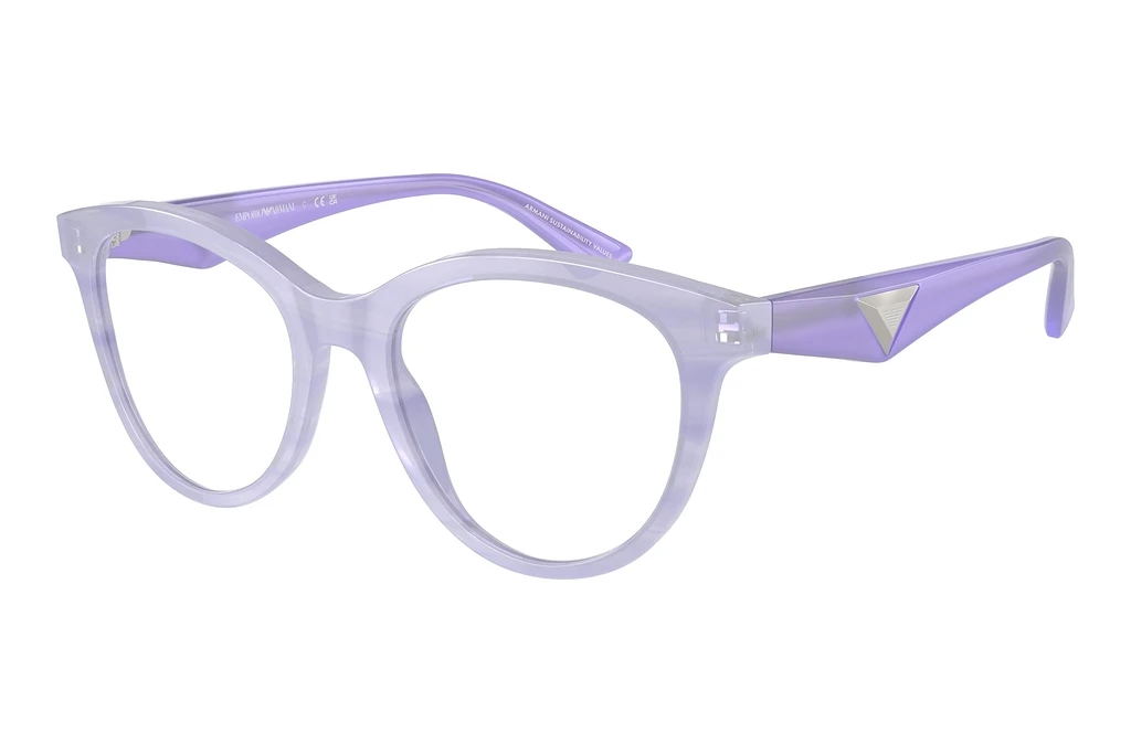 Emporio Armani   EA3236 6113 Shiny Striped Lilac