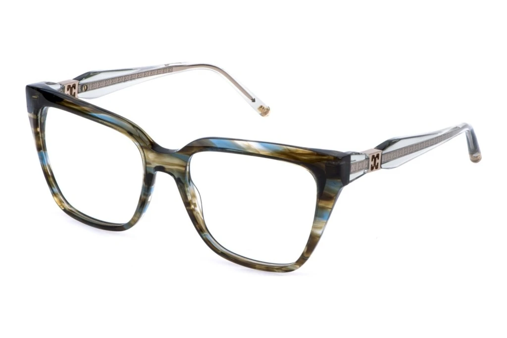 Escada   VESF87 06U8 STRIPED SHINY BROWN/GREEN