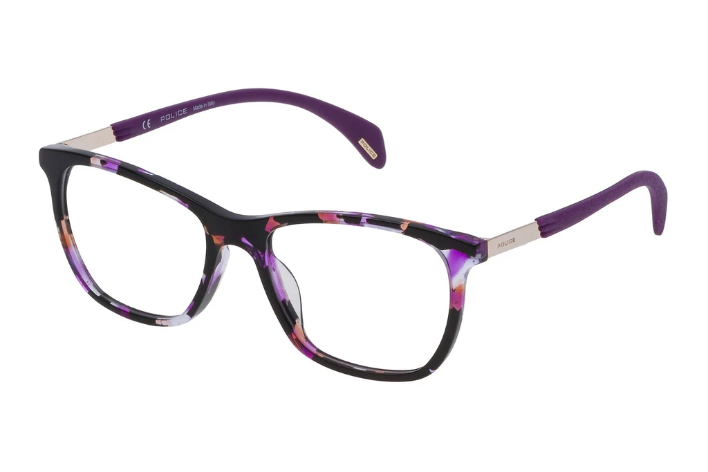 Police   VPL630 09BG SHINY ORANGE/VIOLET HAVANA