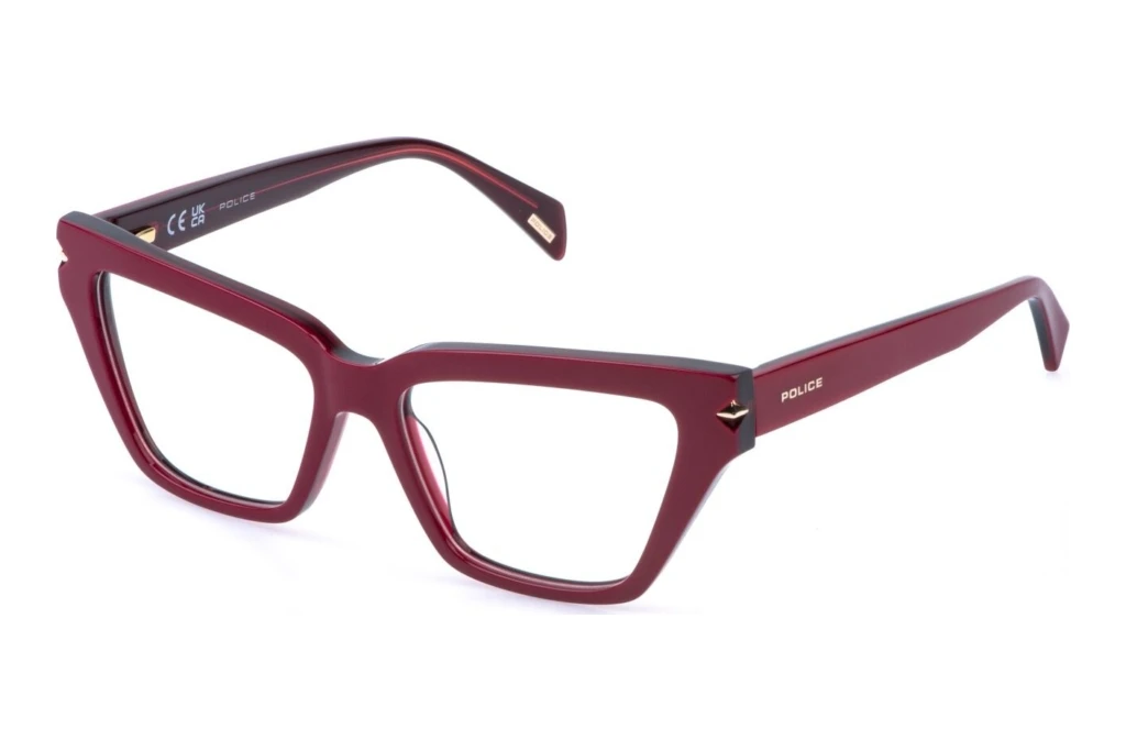 Police   VPLT03 0J61 BORDEAUX TOP+TRANSP.RED