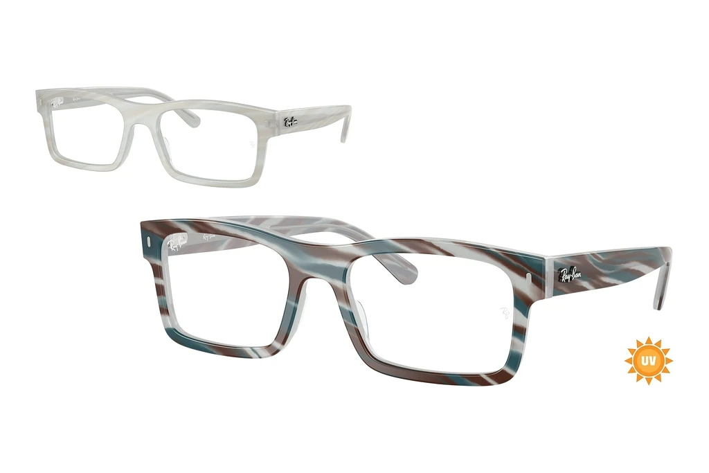 Ray-Ban   RX5435 8382 Photo Striped Light Blue