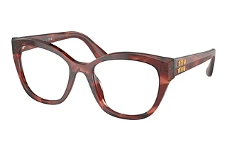 Miu Miu MU 05XV 12Q1O1 Striped Bordeaux