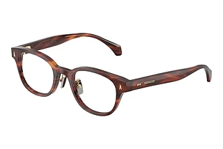 Moncler ME2021D 3034 Shiny Striped Brown Havana