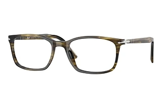 Persol PO3189V 1237 Striped Black & Olive Green