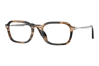 Persol PO3381V 1236 Striped Black & Greish Brown