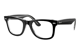 Ray-Ban RX4340V 2034 Black On Transparent
