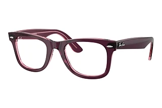 Ray-Ban RX4340V 8364 Violet On Transparent Pink