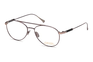 Tom Ford FT5716-P 012 Glänzend Satiniert Dunkel Ruthenium