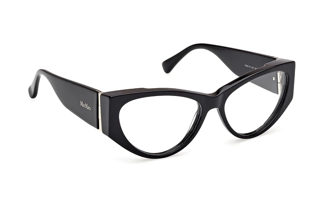 【送料&関税込】Max Mara Mm5108 001 Glasses NEW MAXMARA MM 5043D Eyeglasses 001 Shiny Black 100