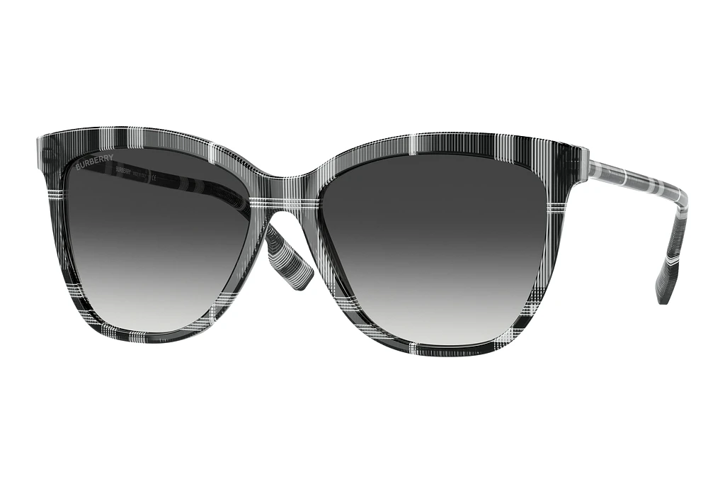 Burberry   BE4308 40048G Gradient GreyCheck White/Black