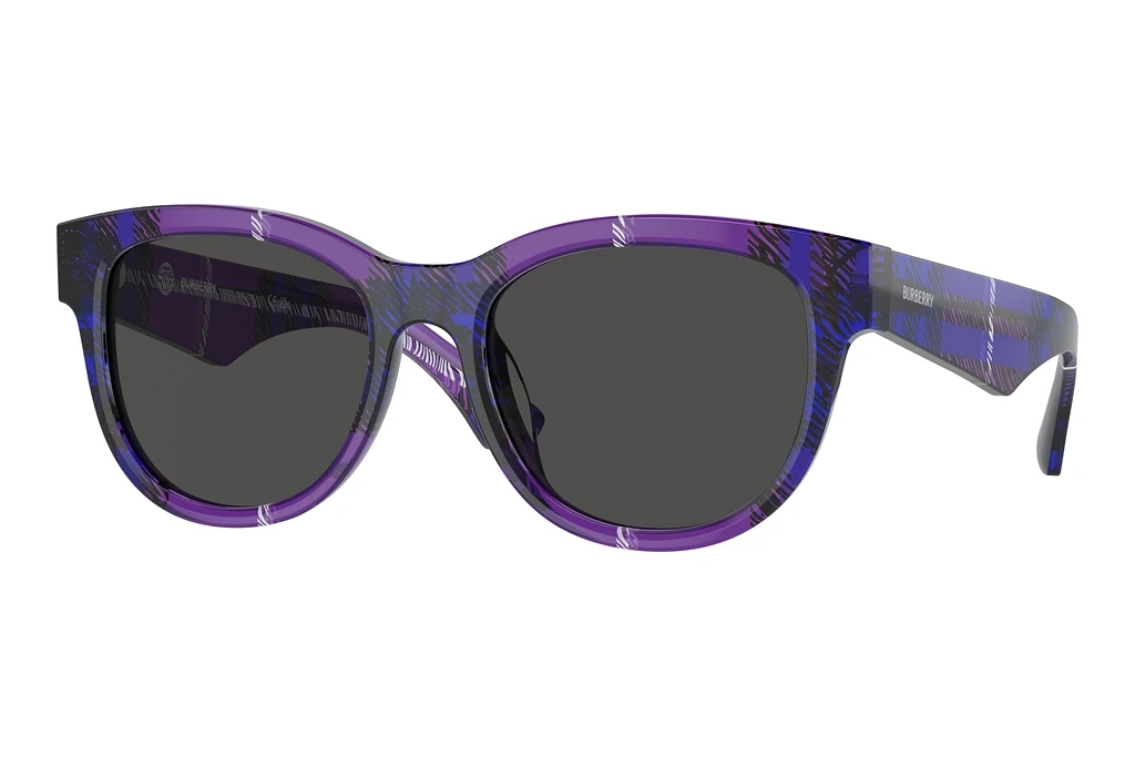 Burberry   BE4432U 411387 Dark GreyCheck Violet