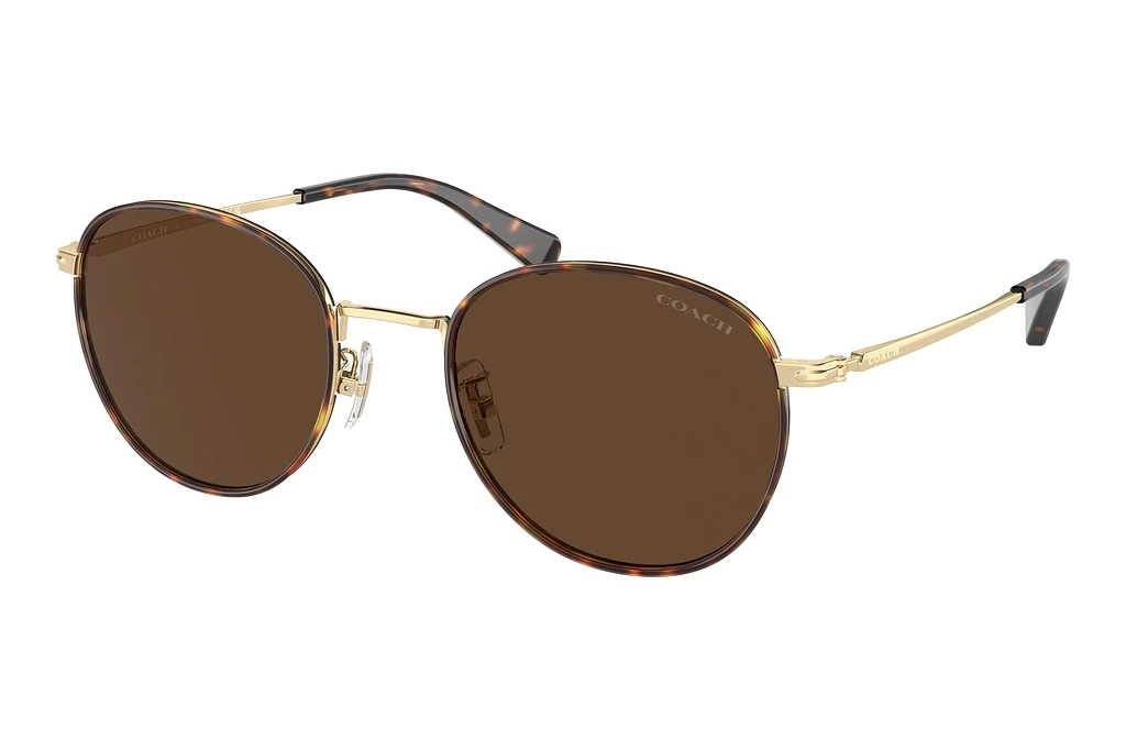 Coach   HC7163 90053G Brown SolidLight Gold/Dark Tortoise