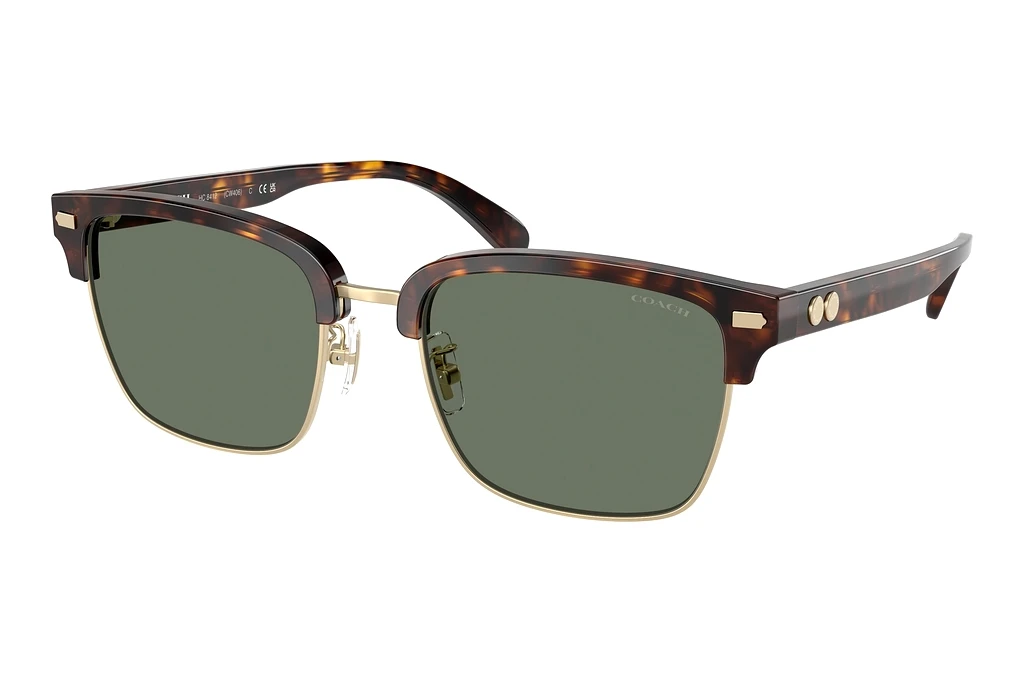 Coach   HC8412 51203H Green SolidLight Gold/Dark Tortoise