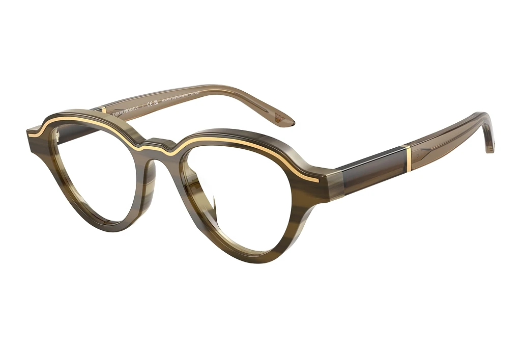 Emporio Armani   EA4264U 63381W ClearBrown On Striped Beige