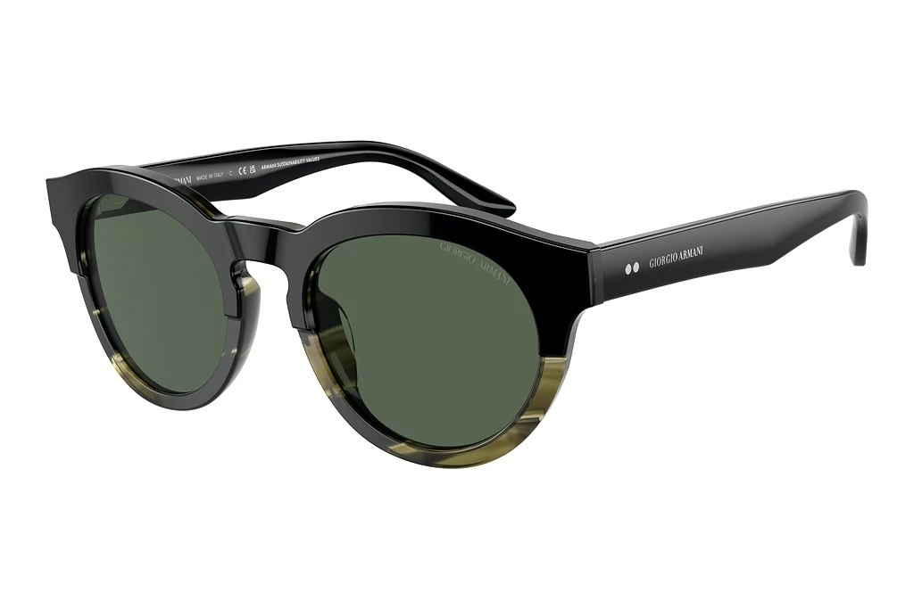 Giorgio Armani   AR8189U 600771 Dark GreenBlack/Striped Green