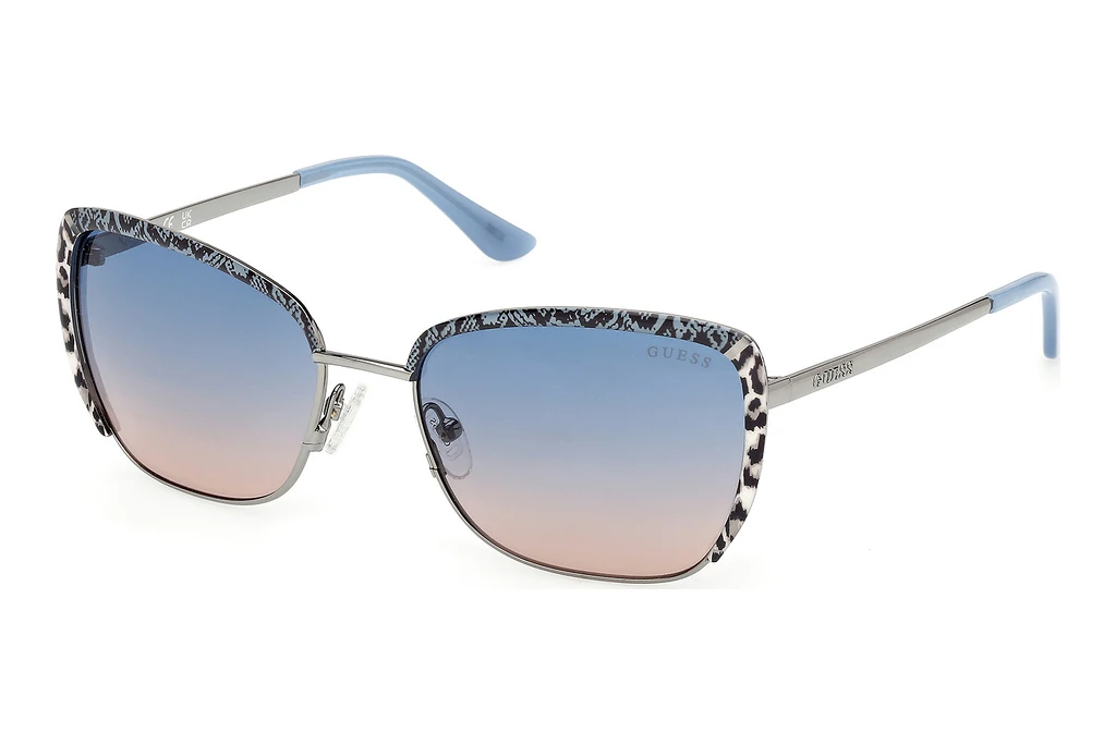 Guess   GU00218 10W blau verlaufendGlänzendes Helle Ruthenium