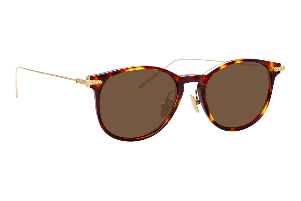 Linda Farrow   LF01 C9 SOLID BROWNT-SHELL
