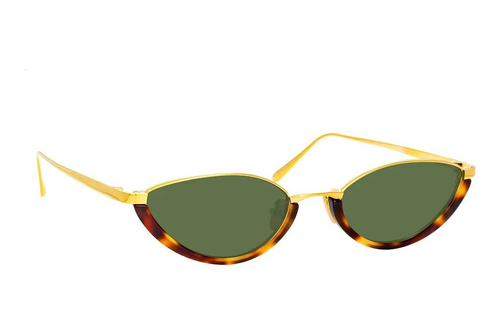 Linda Farrow   LFL967 C2 DARK GREENYELLOW GOLD AND T-SHELL