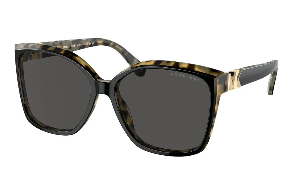 Michael Kors   MK2201 395087 Dark Grey SolidBlack/Amber Tortoise