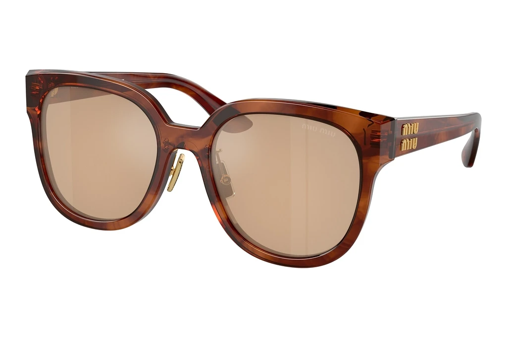 Miu Miu   MU 01ZS 11Q40D Orange Mirror Internal SilverStriped Tobacco