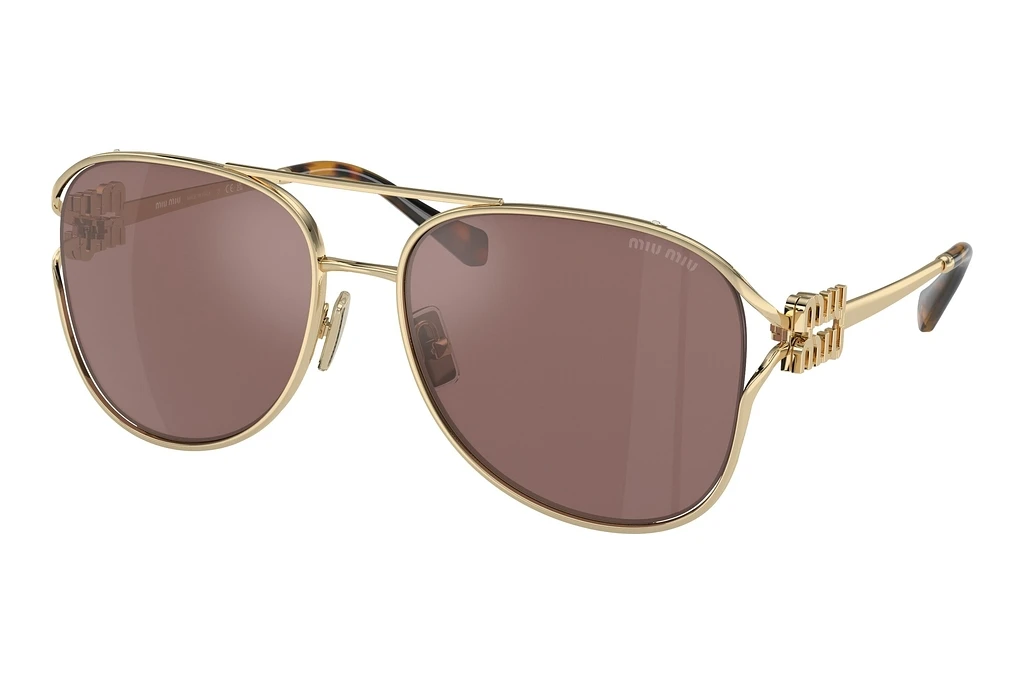 Miu Miu   MU 52ZS ZVN70D Brown Mirr Silver Int VioletPale Gold