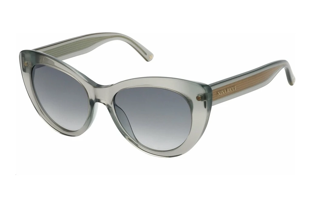 Nina Ricci   SNR375 09RM BLUE GRADIENTSHINY GREY/GREEN