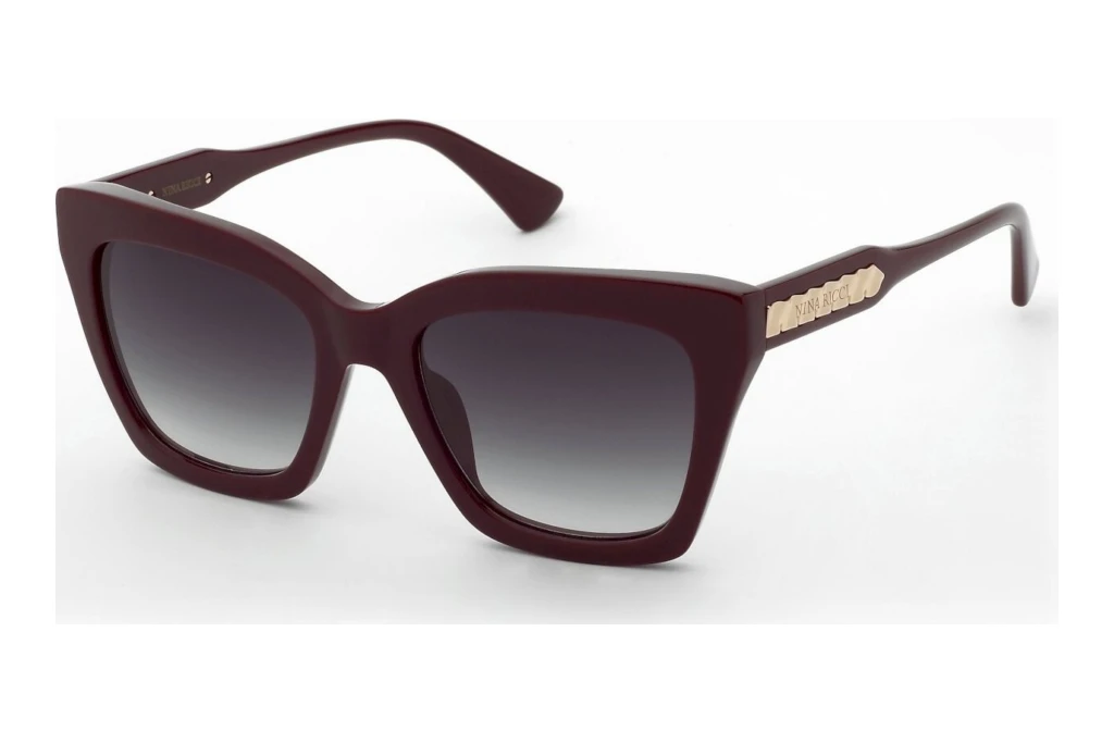 Nina Ricci   SNR463 09FH GREEN GRADIENTSHINY FULL BORDEAUX