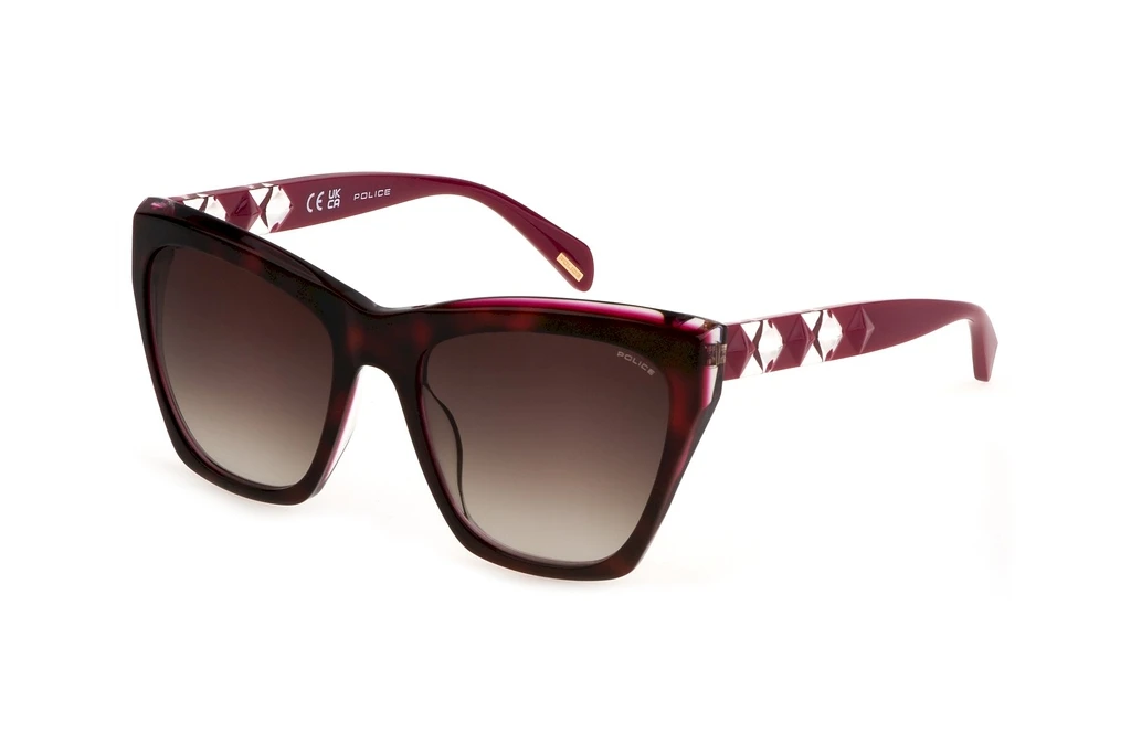 Police   SPLL36 0AHL BROWN GRADIENTSHINY HAVANA+FUXIA