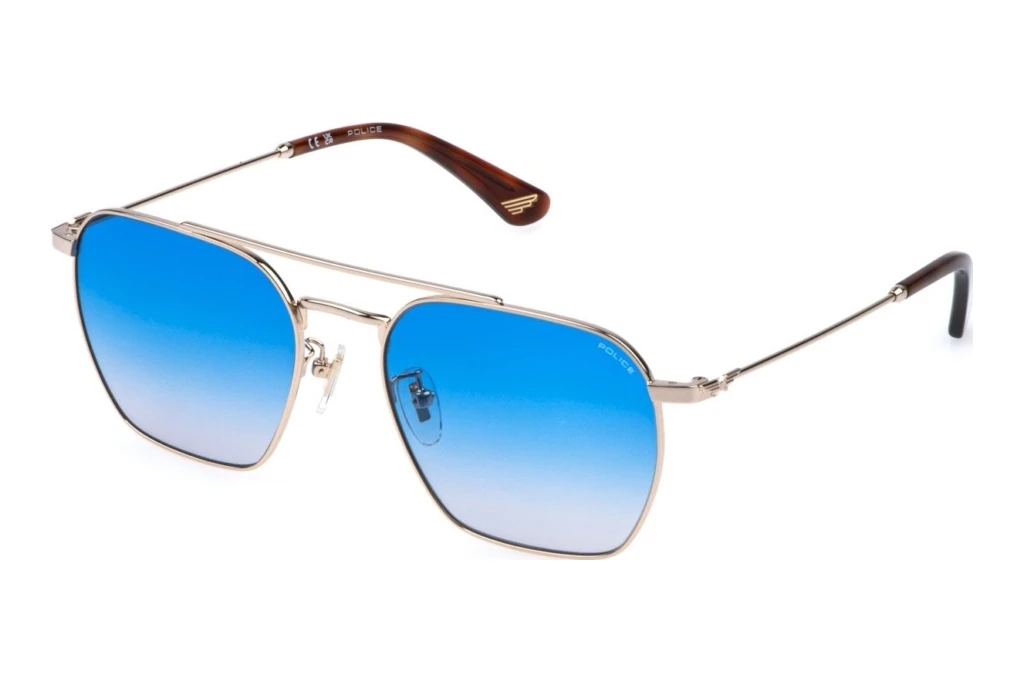 Police   SPLR72 0300 BLUE GRADIENT SMOKESHINY ROSE GOLD
