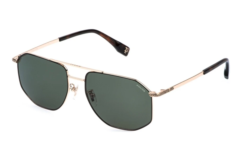 Police   SPLR76 0302 GREENROSE GOLD WITH SEMI MATT BLACK PARTS