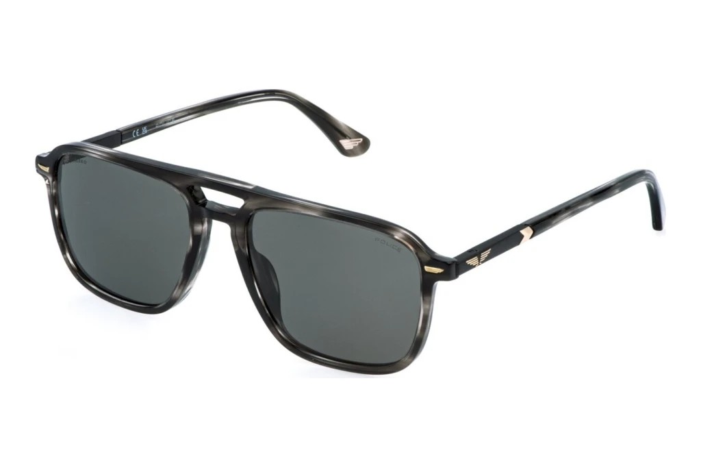 Police   SPLR78 6K3P SMOKESTRIPED GREY HAVANA