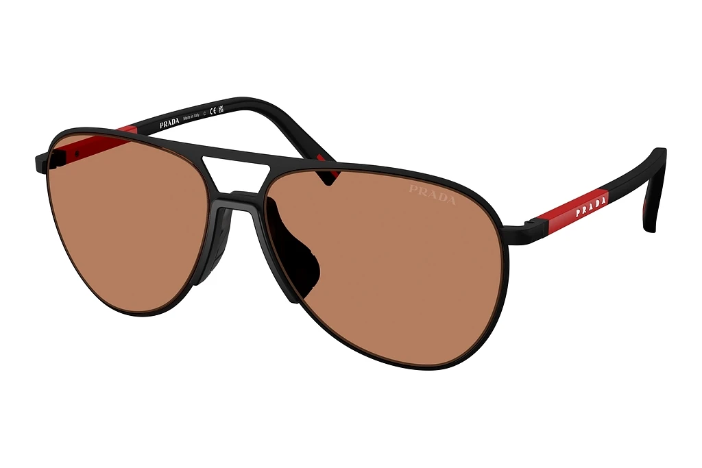 Prada Linea Rossa   PS 53ZS DG020D BrownBlack Rubbered
