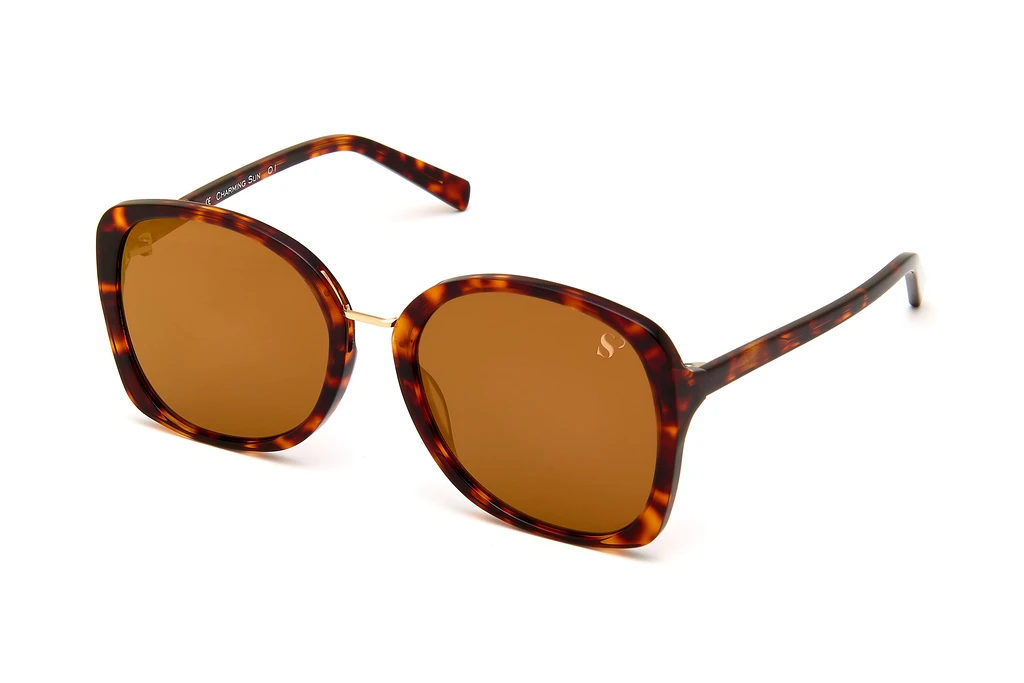 Sylvie Optics   Charming Sun 01 brown,gold mirrorhavana-gold