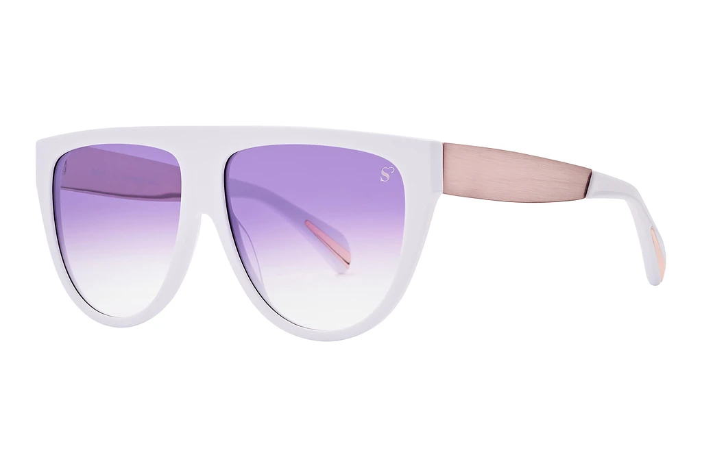 Sylvie Optics   Impress 2 rose grad. mirrorwhite-rose brushed