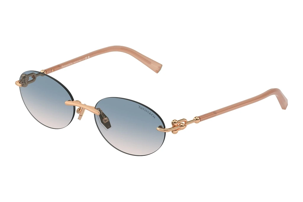 Tiffany   TF3104D 621716 Light Brown Gradient BlueRose Gold