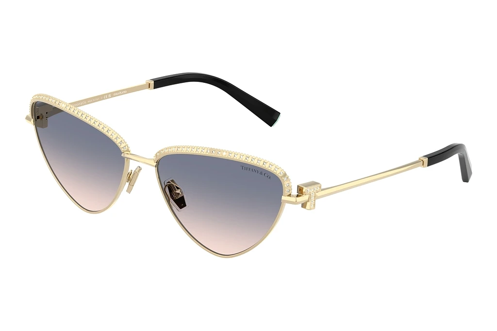 Tiffany   TF3107KB 622116 Light Brown Gradient BluePale Gold Plated
