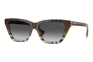 Burberry BE4468 4202T3 Gradient Grey PolarCheck Sand