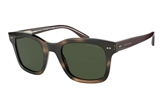 Giorgio Armani AR8138 573431 GreenStriped Dark Brown