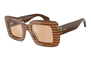 Giorgio Armani AR8241U 63112S Orange Mirror SilverStriped Peach/Gold Block