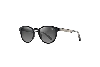 Maui Jim Hiehie GS636-14 Neutral GreyShiny Black w/Trans Light Grey