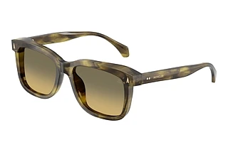 Moncler ME6018 3027L0 Green Gradient Dark GreyShiny Green Striped Havana