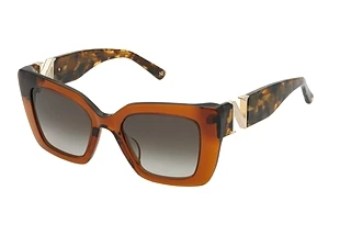 Nina Ricci SNR378V 0893 BROWN GRADIENT BROWNSHINY TRANSPARENT BROWN