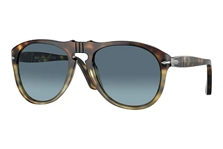 Persol PO0649 1158Q8 Azure Gradient BlueTortoise Spotted Brown