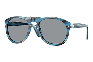 Persol PO0649 1234R5 GreyStriped Blue And Grey