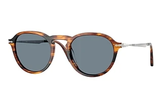 Persol PO3383S 123556 Light BlueStriped Black & Brown