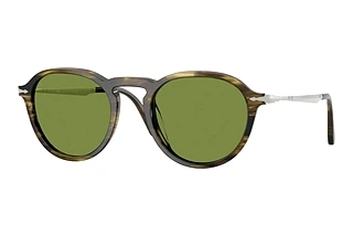 Persol PO3383S 12374E GreenStriped Black & Olive Green