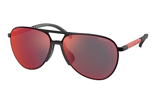 Prada Linea Rossa PS 51XS 1BO01M Dark Grey Mirror Blue/RedMatte Black